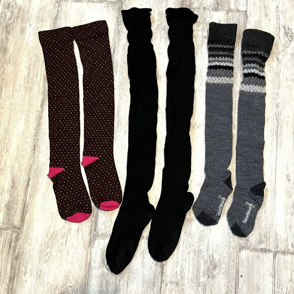 Smartwool, Cashmere, Target Thigh-High OTK Socks Set of 3, W's Small - Picture 1 of 9